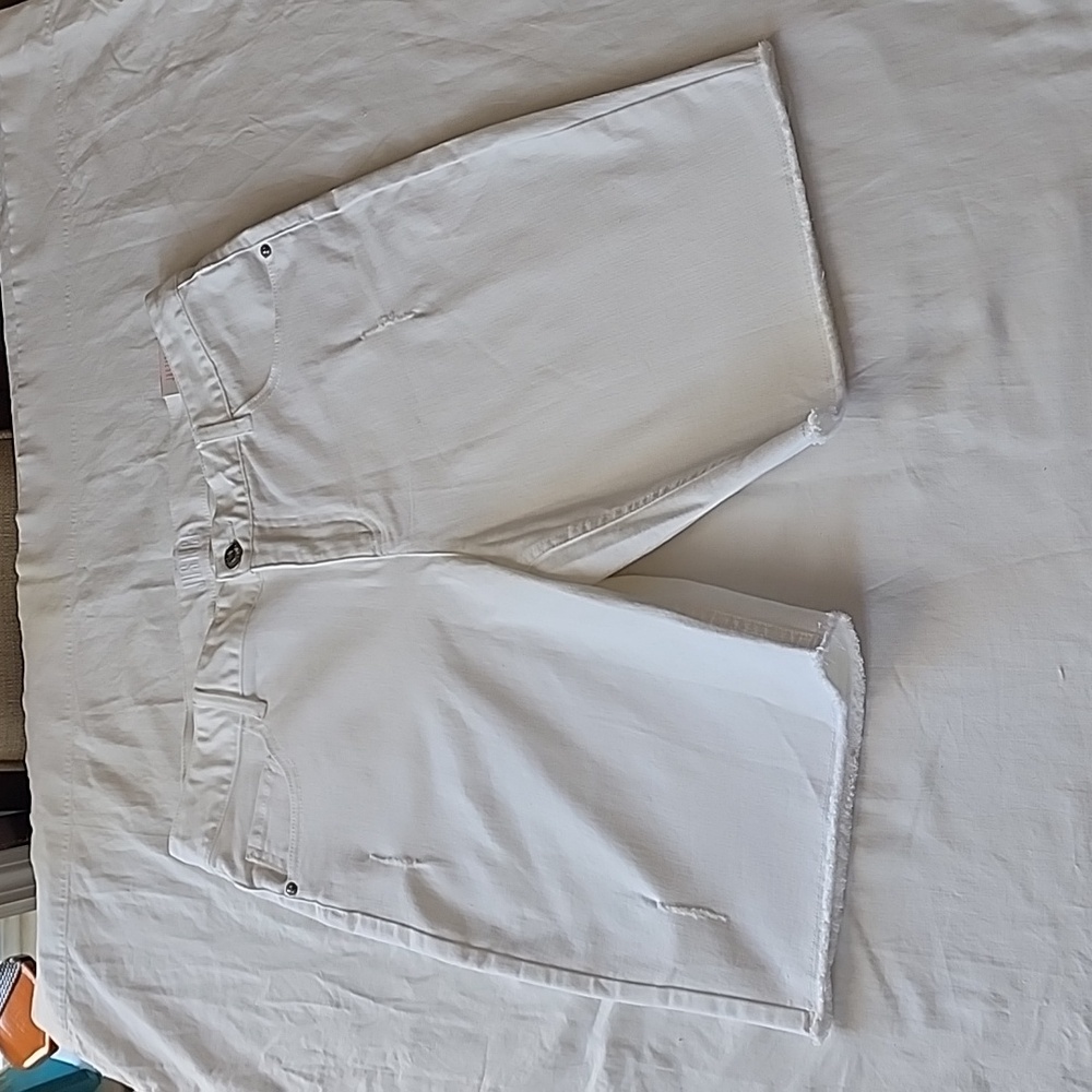 NWT, Plus-size Women's Justice Stretch Jean Shorts, Color White, Size 20